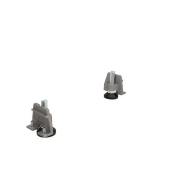 Set of 2 adjustable base legs height 61 mm image 1