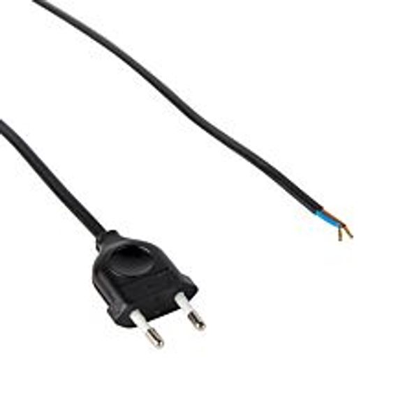 Plug black plastic on cable rubber ILLU image 1
