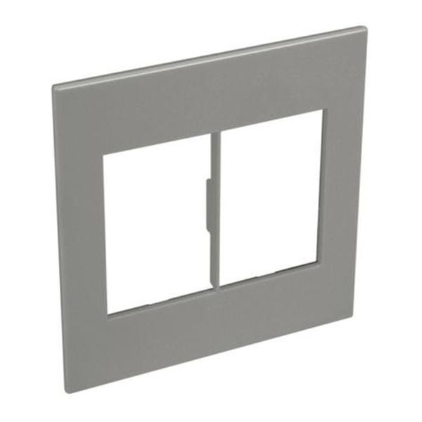 American and South African standard plate Arteor square version 2x3 modules - magnesium image 1