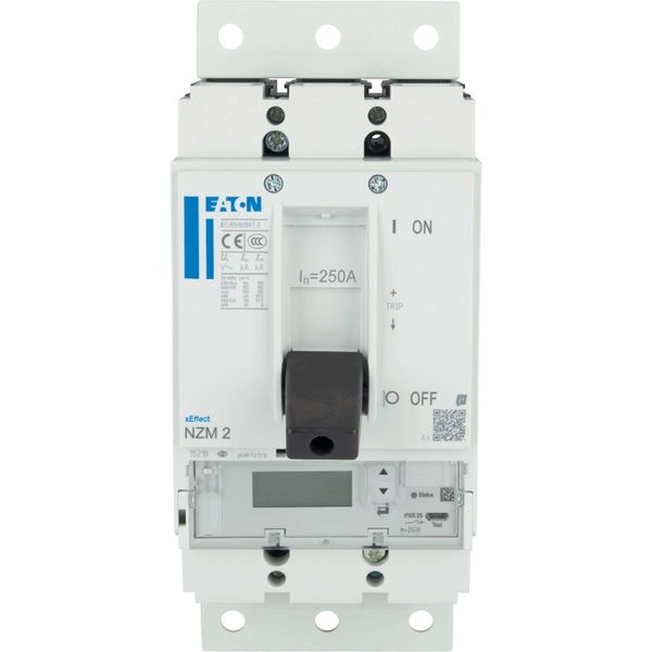 NZM2 PXR25 circuit breaker - integrated energy measurement class 1, 250A, 3p, Screw terminal, plug-in technology image 7