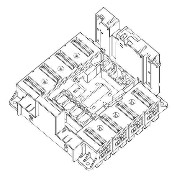 Rear terminals DPX³ 1600 - draw-out version  - 4P image 1