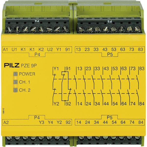 PZE 9P 24VACDC 8n/o 1n/c image 1