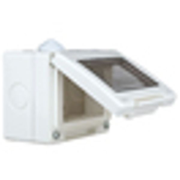 Outdoor surface mount box, IP55, transparent lid, 3M, white image 12