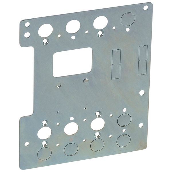 Mounting plates  XL³ 4000 for 1 DPX³ 250 in supply invertor- vertical image 1