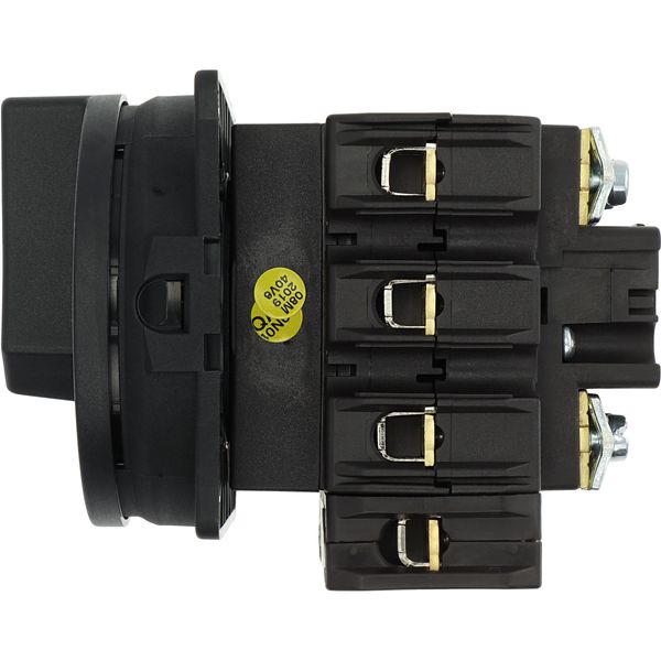 Main switch, P3, 63 A, flush mounting, 3 pole + N, STOP function, With black rotary handle and locking ring, Lockable in the 0 (Off) position image 23