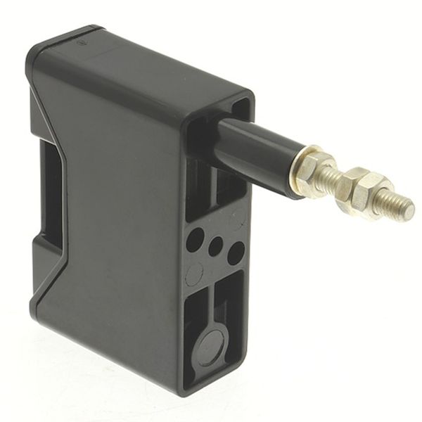 Fuse-holder, LV, 20 A, AC 690 V, BS88/A1, 1P, BS, front connected, back stud connected, black image 4