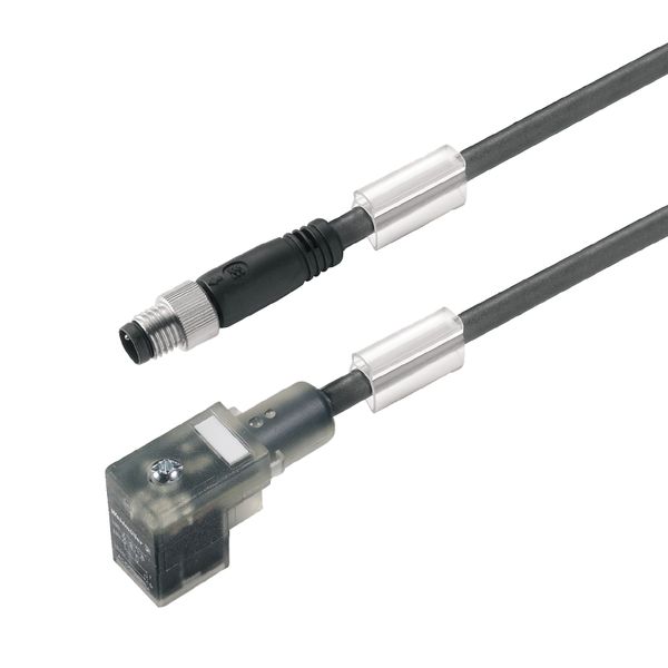 Valve cable (assembled), Straight plug - valve plug, DIN design C (8 m image 1