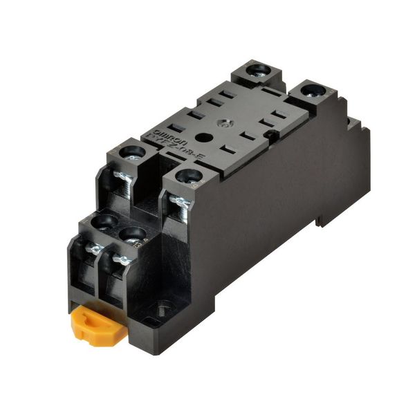 Socket, DIN rail/surface mounting, 8-pin, screw terminals (standard) image 1