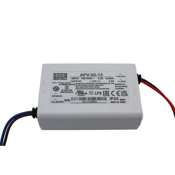 AC-DC Single output LED driver Constant Voltage (CV); Output 12Vdc at 3A 35W image 1