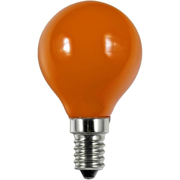 Incandescent Bulb E14 25W P45 silicone ORANGE image 1