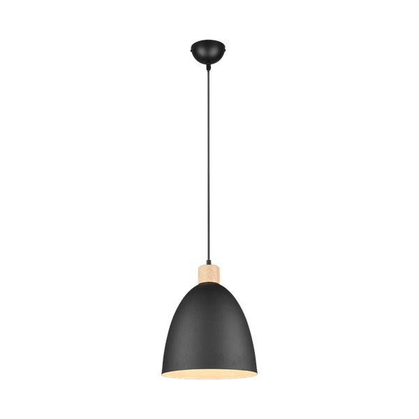 Jagger pendant 25 cm E27 matt black image 1