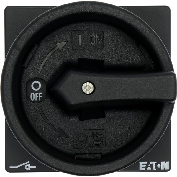 Main switch, T0, 20 A, flush mounting, 4 contact unit(s), 8-pole, STOP function, With black rotary handle and locking ring, Lockable in the 0 (Off) po image 3