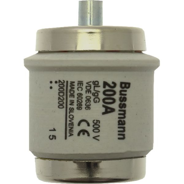 Fuse-link, low voltage, 200 A, AC 500 V, D5, 56 x 46 mm, gL/gG, DIN, IEC, time-delay image 2