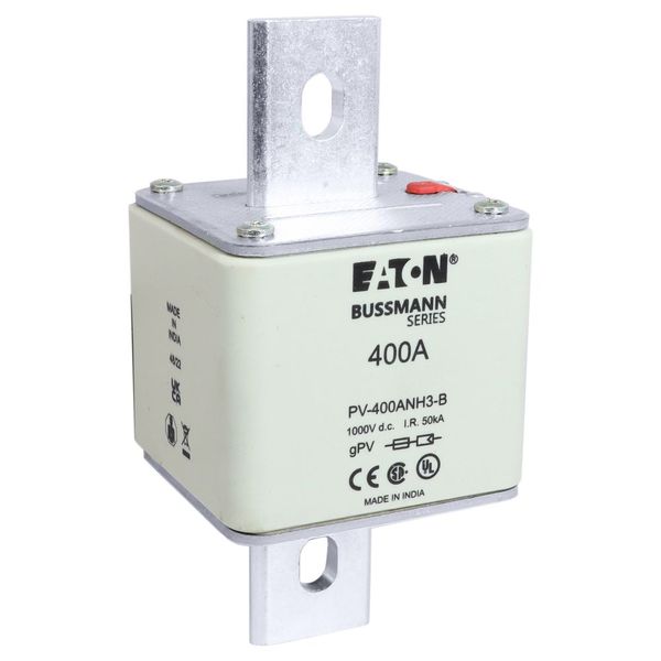 FUSE 400A 1000V DC PV SIZE 3 BOLTED TAG image 19