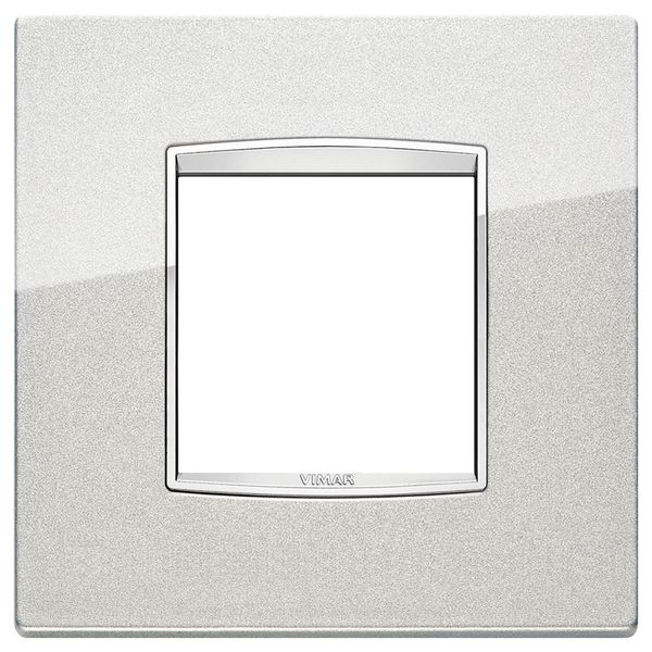 Classic plate 2MBS Bright metallic silve image 1