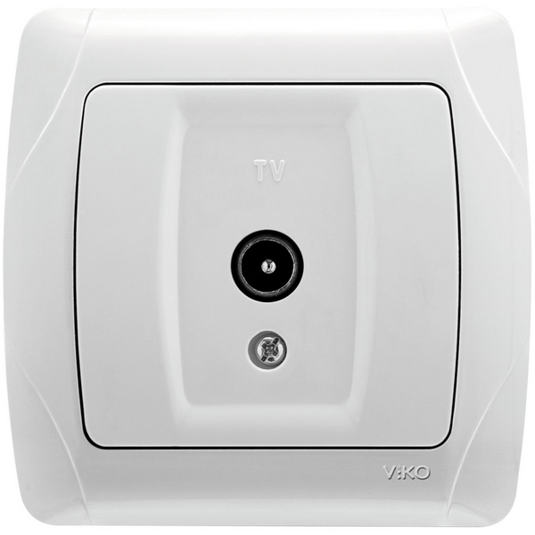 Carmen White TV Socket Transitive (8-12-dB) image 1