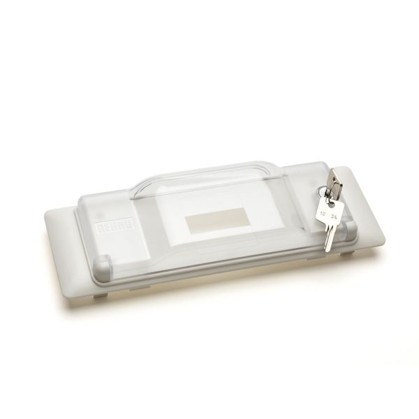 BK D ​​AEE rws  Transparent cover, for automation built-in unit, pure white Polycarbonate image 1