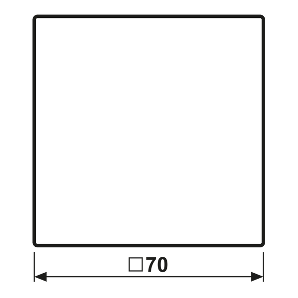 Centre plate for push button Centre pl. f dimmer,matt black image 5