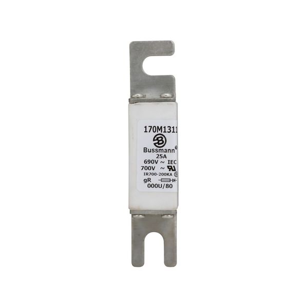 Fuse-link, high speed, 25 A, AC 690 V, DIN 000, 21 x 40 x 100 mm, gR, DIN, IEC image 5