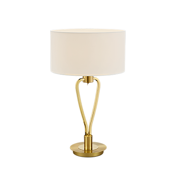 Paris II table lamp E27 matt brass image 1