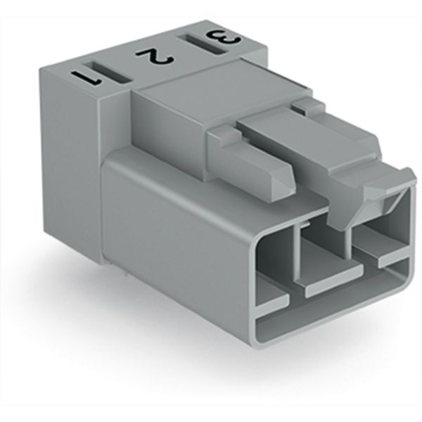 Plug for PCBs angled 3-pole gray image 2