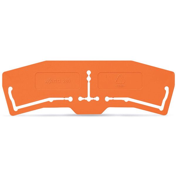 Separator plate 1 mm thick 3 mm oversized orange image 2