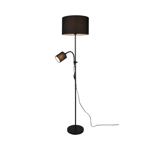 Owen floor lamp E27+E14 black image 1