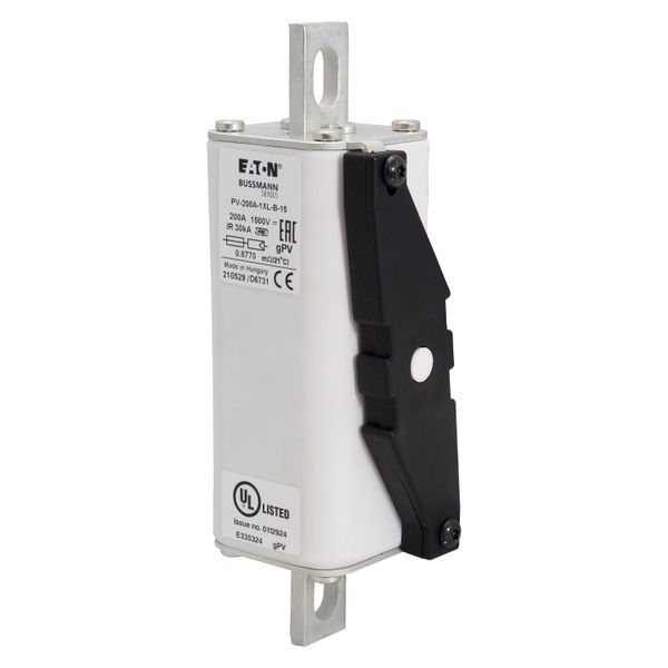 Fuse-link, high speed, 200 A, DC 1500 V, 1XL, 51 x 189 mm, gPV, IEC, UL, with indicator, bolt-in image 17