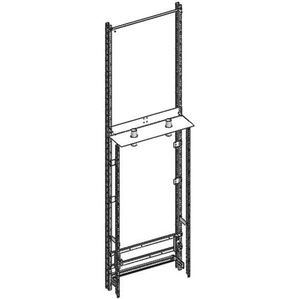 2/8MWR1A Mounting chassis, Field width: 2, Rows: 0, 1800 mm x 500 mm x 350 mm image 9