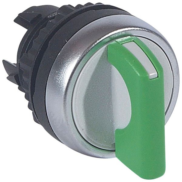 Osmoz non illuminated std handle selector switch - 2 stay-put positions - green image 1