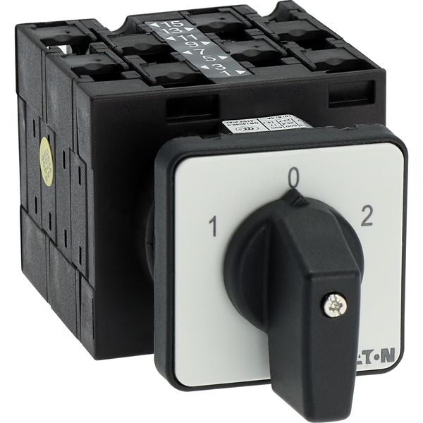 Multi-speed switches, T3, 32 A, flush mounting, 4 contact unit(s), Contacts: 8, 60 °, maintained, With 0 (Off) position, 1-0-2, Design number 8441 image 33