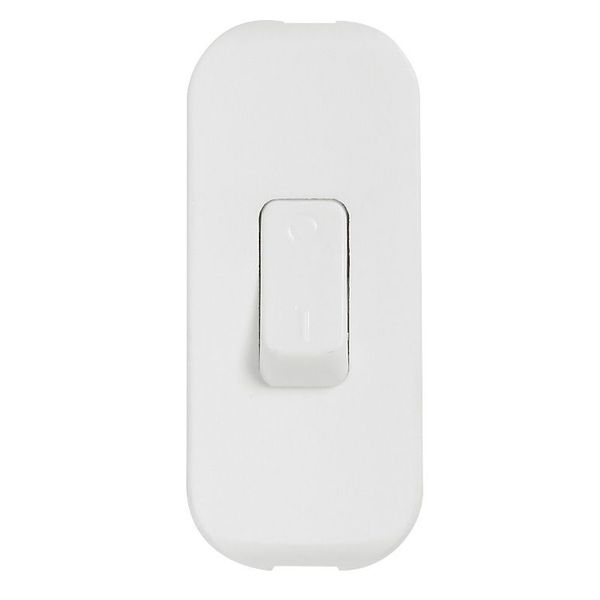 2A 250V~ toggle switch with colored button and bipolar cut-off delivered in blister with Gencod - white image 1