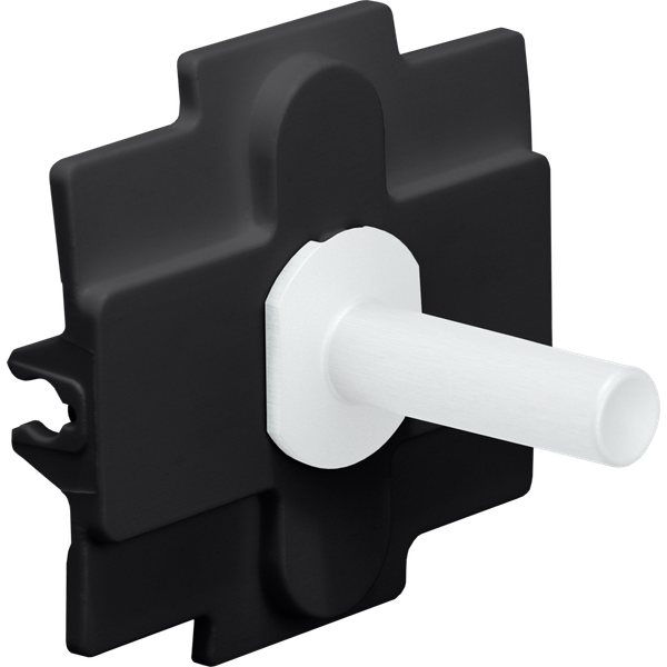 Niko Toggle for single switch functions, steel white coated image 1