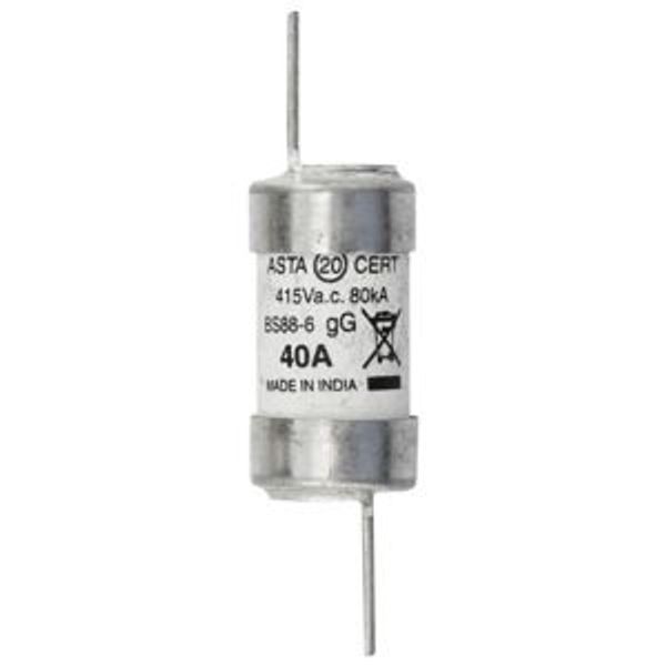 Fuse-link, LV, 40 A, AC 415 V, BS88/F2, 18 x 68 mm, gL/gG, BS image 27