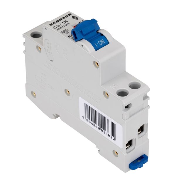 Miniature Circuit Breaker (MCB) AMPARO 6kA, C 6A, 1+N, 1MW image 5