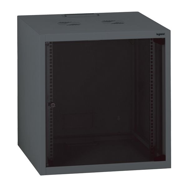 Wallmount fix cabinet Linkeo 19 inches 12U 600mm width 600mm depth image 1