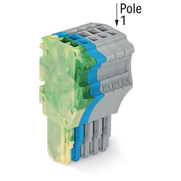 1-conductor female connector Push-in CAGE CLAMP® 1.5 mm² green-yellow/ image 2