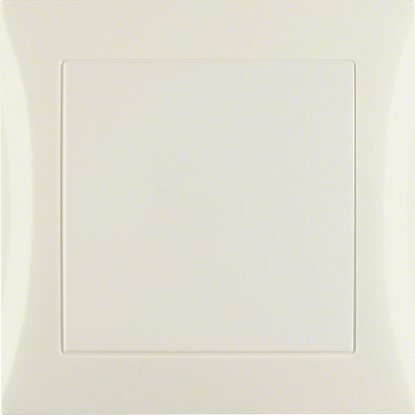 Mains adapter frame, S.1, white glossy image 1