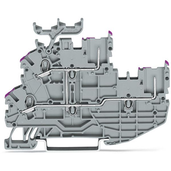 2-conductor/2-pin double-deck carrier terminal 2-conductor/2-pin throu image 2