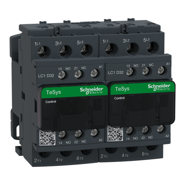 TeSys Deca reversing contactor - 3P(3 NO) - AC-3 - = 440 V 32 A - 24 V AC coil image 6