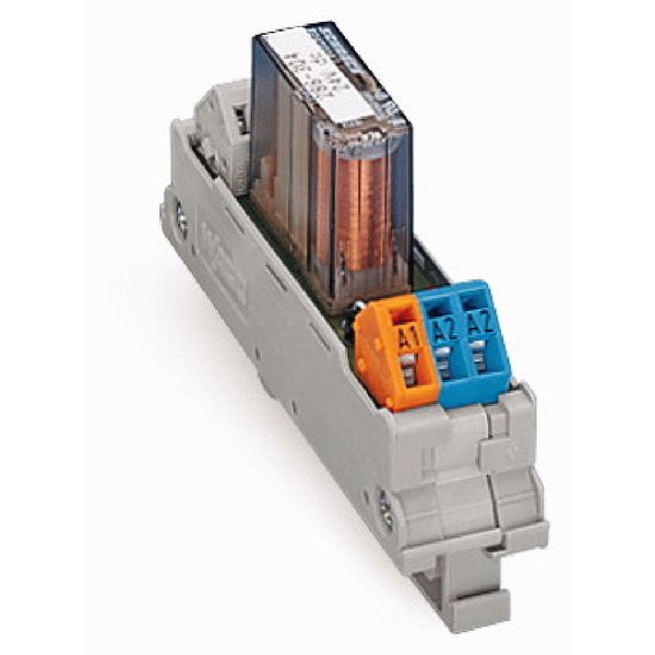 Relay module Nominal input voltage: 230 VAC 1 changeover contact gray image 2