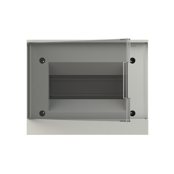 BEW402208 basic E Surface Mounted Transparent Grey Door 8 Module ; BEW402208 image 1