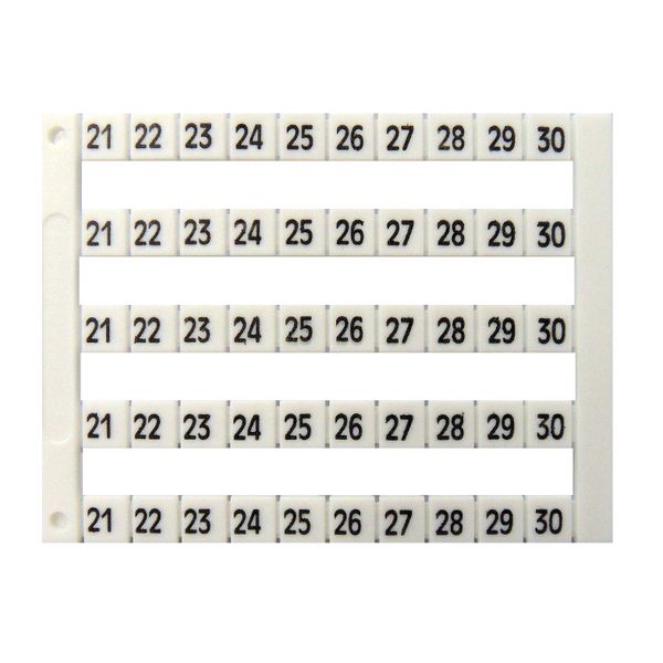 Marking tags Dekafix DY 5 printed from "21" to "30"(5 times) image 1