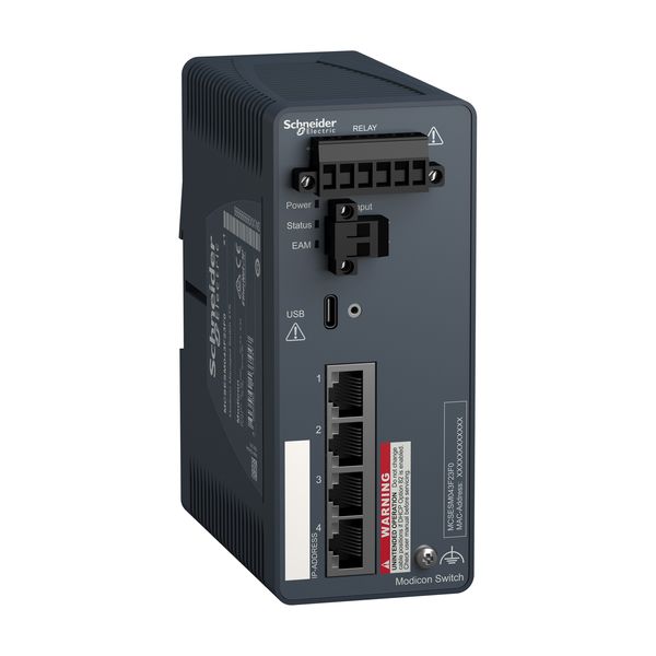 Modicon Managed Switch - 4 ports for copper image 1
