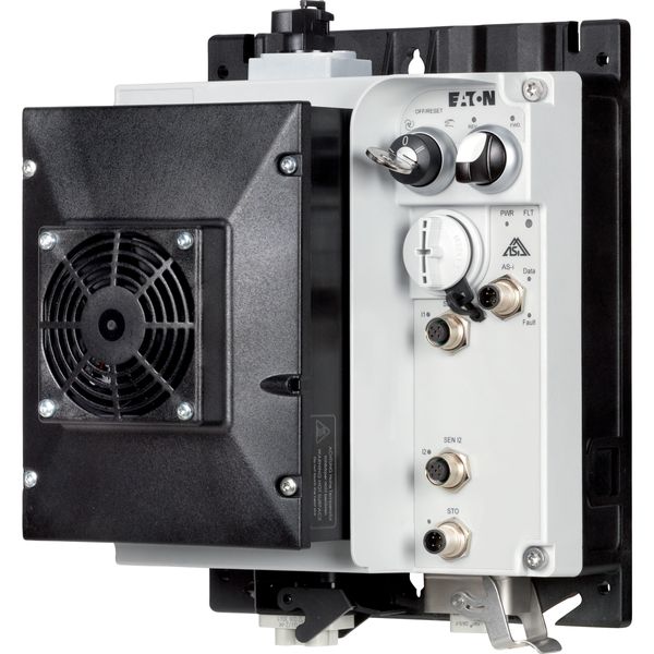 Speed controllers, 8.5 A, 4 kW, Sensor input 4, 230/277 V AC, AS-Interface®, S-7.4 for 31 modules, HAN Q4/2, with manual override switch, STO (Safe To image 18