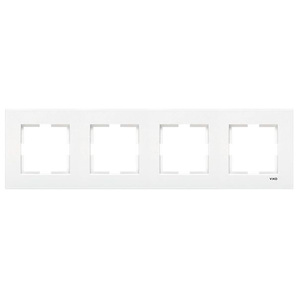Karre Accessory White Four Gang Frame image 1
