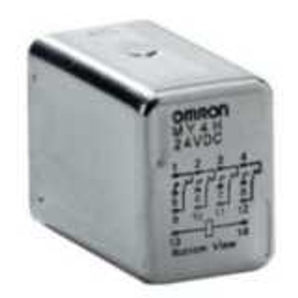 Hermetically-sealed relay, plug-in, 14-pin, 4PDT, 3 A, 24 VAC image 3