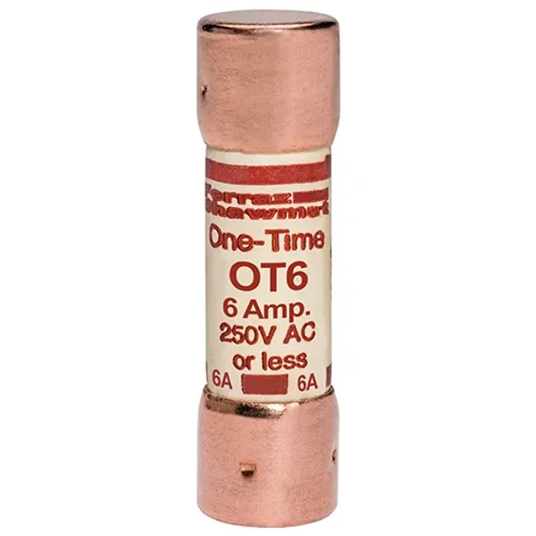 Fuse OT - Class K5 - Fast-Acting 250VAC 250VDC 6A Ferrule image 1