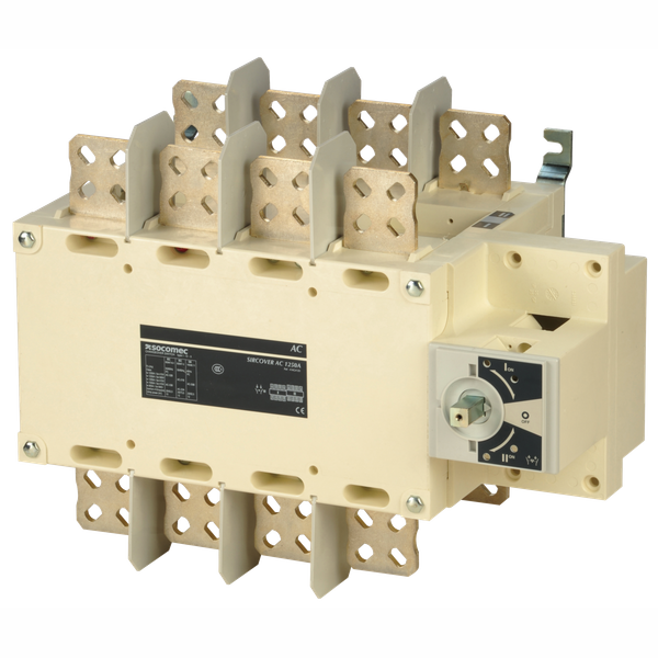 Manually operated transfer switch body SIRCOVER I-0-II 4P 1250A image 1