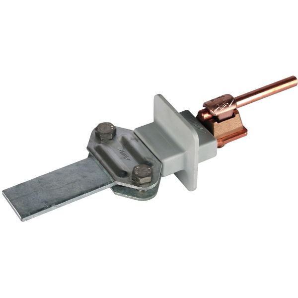 Bimetallic discon. clamp Cu-St/tZn w. KS connector f. 6-10/Fl 30-40mm  image 1